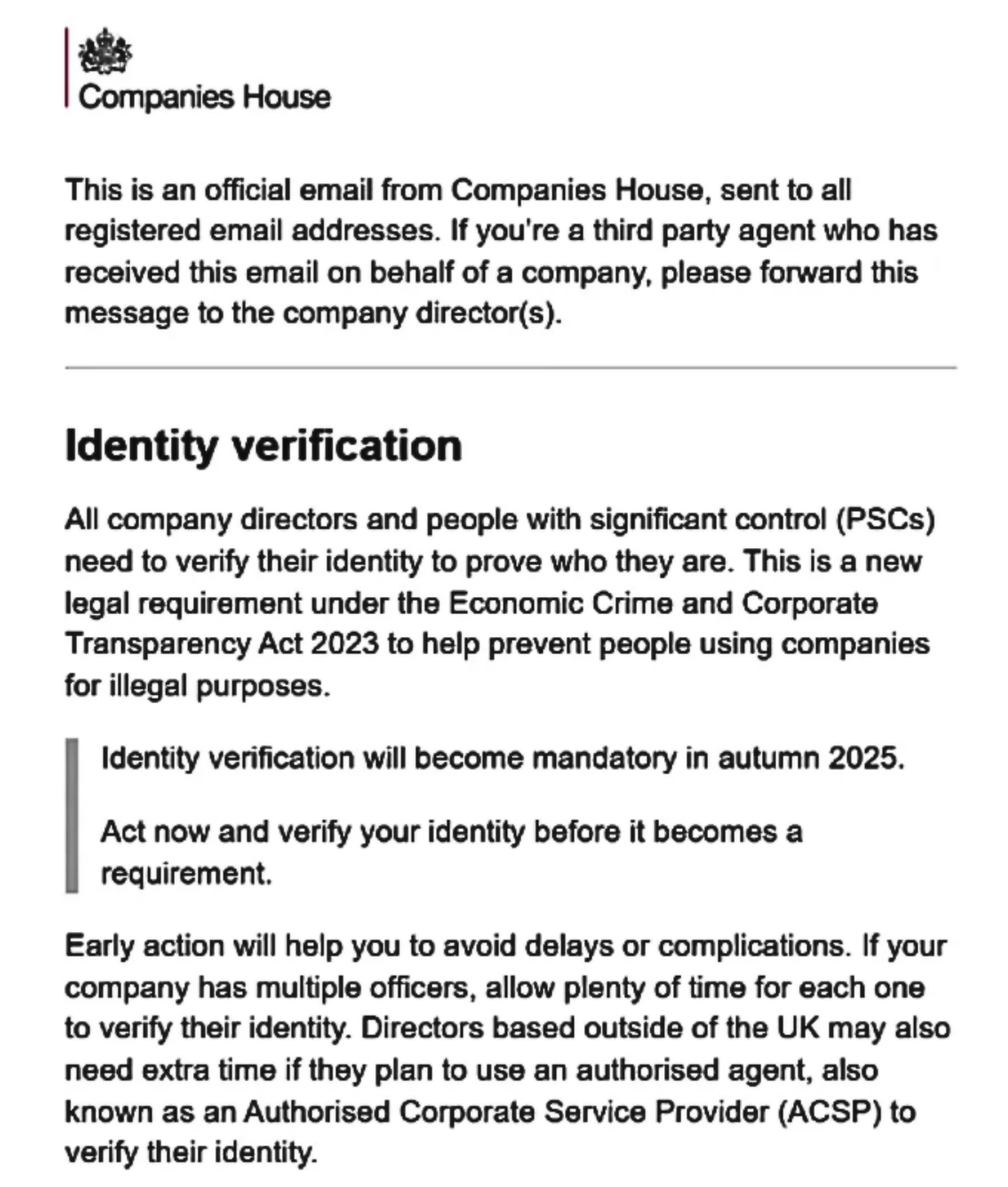 Companies House Identity Verification Service For Directors PSCs Companies House Identity Verification Service For Directors PSCs